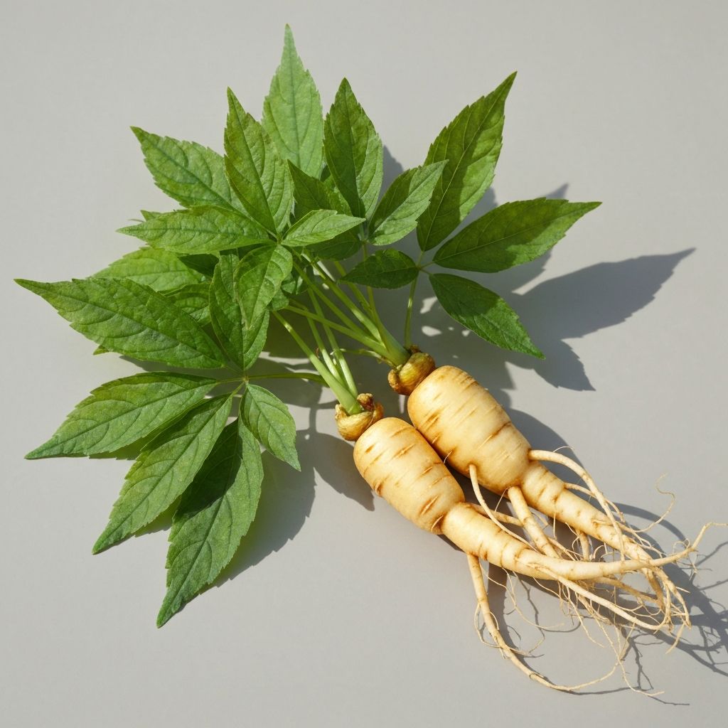 Ginseng alami - bahan kesejahteraan